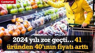 2024 yılı zor geçti... Marketteki 41 üründen 40'ının fiyatı arttı