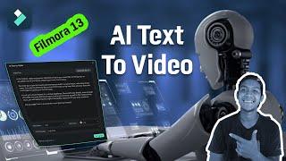 Fitur Ai baru filmora 13 Cara menggunkan fitur Ai Text To video