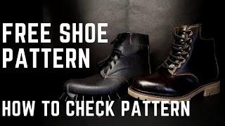 How to check shoe patterns. Free women's boots pattern