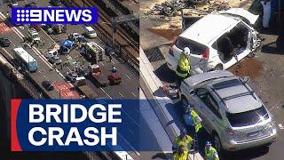 Two people killed in crash on Sydney Harbour Bridge | 9 News Australia