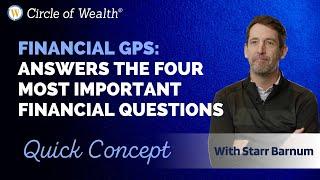 Financial GPS – Answers the Four Most Important Financial Questions