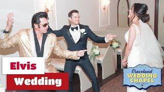 Nicholas & Jessica's Elvis Wedding Ceremony at Graceland Chapel | Las Vegas