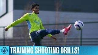 Shooting drills and Haaland's Scissor Kick | Man City Training | Echeverri, Marmoush, Bobb and more!