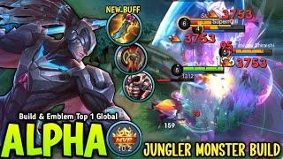 ALPHA NEW 1 SHOT BUILD & EMBLEM FOR NEW SEASON 35 (MUST TRY) - BUILD TOP 1 GLOBAL ALPHA