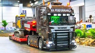 MEGA RC MODEL TRUCK COLLECTION!! RC SHOW TRUCKS, RC HEAVY HAULAGE, RC CAR TRANSPORT, RC SCANIA, MAN
