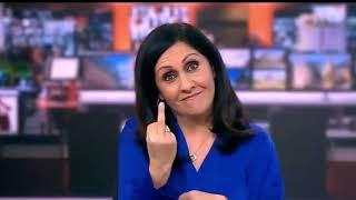 BBC presenter gives middle finger live on air