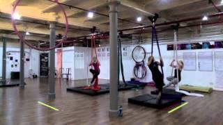 Aerial Silks Class Mixed Level Routine