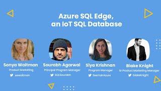 Azure SQL Edge - an IoT SQL Database - AMA