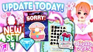 UPDATE COMING TODAY! DIAMOND SET! ADVENT CALENDAR, SNOWGLOBE SUMMIT Royale High Glitterfrost Update