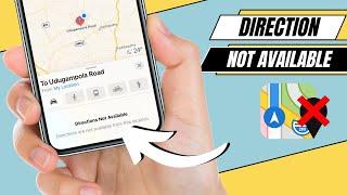 How To Fix Directions not Available on iPhone Maps | iPhone Map Direction Issues