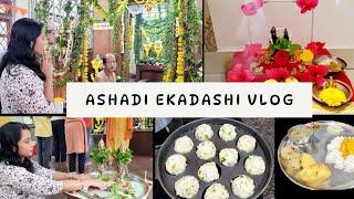 Ashadi Ekadashi Vlog 2024 | Shabudana Vada In Appe Pan | #konkani #cooking