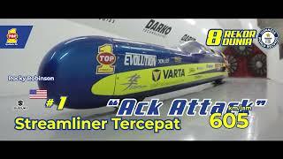 TOP 1 8 REKOR DUNIA | ROCKY ROBINSON - ACK ATTACK STREAMLINER TERCEPAT