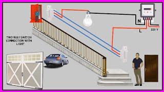 Two Way Switch Electrical Connection With Light || World Technicians