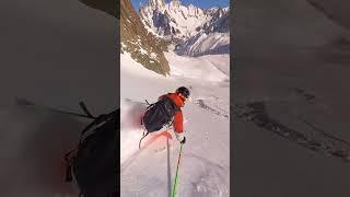 Chamonix Glacier Skiing #skiing #ski #chamonix #valleeblanche #glacier #france #powder