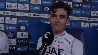 Isaac del Toro - Interview at the finish - World Championships ITT U23 (Zürich) 2024