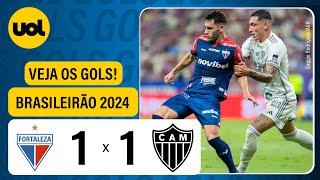 FORTALEZA 1 X 1 ATLÉTICO-MG - BRASILEIRÃO 2024; VEJA OS GOLS DE MARINHO E FAUSTO VERA