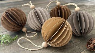 DIY Honeycomb Ball Ornament (Cardstock) | Paper Craft Ideas