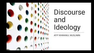 Discourse and Ideology