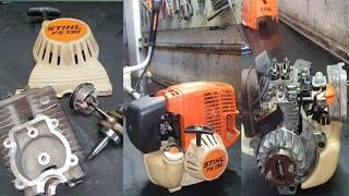 Stihl FS 130 valve adjustment #stihl #fs130 #trimmer #grasscutter#brushcutter#rebuild#repair #valve