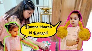 Diwali , Pathakas aur rangoli ka saath | HINDI | WITH ENGLISH SUBTITLES | Debina Decodes |