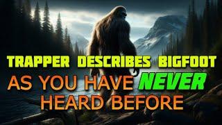 TRAPPER DESCRIBES BIGFOOT AS YOU HAVE NEVER HEARD BEFORE!!