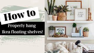 How to Install and Secure Floating Shelves to the Wall | Installing Ikea Lack Floating Shelf