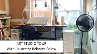 Art Studio Tour with Illustrator Rebecca Solow