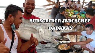 Melihat Ikan Monster GT, Subscriber Ini Langsung Turun Tangan utk Mengolahnya, #mukbang #seafood