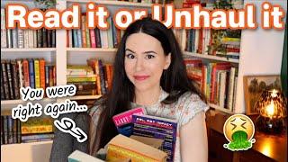 Reading Books You Think I'll Hate || Read it or Unhaul it Vlog 2024