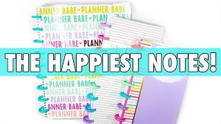 NEW RELEASE CLASSIC + MINI + HALF SHEET PLANNER BABE HAPPY NOTES FLIP THROUGH + HOW I'M USING THEM