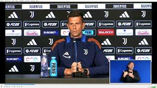 VIDEOCONFERENZA THIAGO MOTTA VIGILIA JUVENTUS COMO 18 08 2024