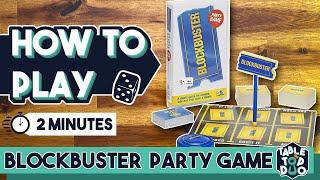 How To Play Blockbuster Board Game in 2 Minutes (Blockbuster Party Game Rules)