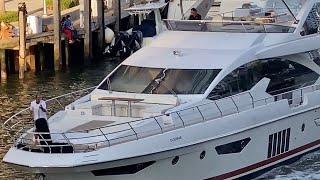 WOW | Azimut 80 Flybridge Yacht | Miami River