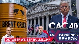 USA Wahlen und Earnings weiter kaufen? Amazon | Alphabet | CAC 40 | Brent ÖL  Andreas & Samir LIVE