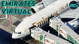 [XP12] Emirates Virtual flight in the FF777V2 on Vatsim! | DrishalMAC2