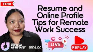 How to Create a Winning Resume & Online Profile for Remote Jobs (Free Webinar Replay + Q&A)