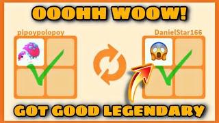 CAN GET A LEGENDARY NOW?? WATCH BIG WIN TRADE FOR GLYPTODON in Adopt me Roblox