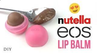 DIY EOS Made From Nutella!! The BEST Recipe for Chocolate Lip Balm