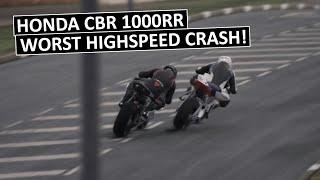 FATAL CRASH! Honda CBR 1000RR Late Braking Goes Wrong