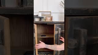 Vintage Elm Wood 4 door console table. Beautiful addition to any home renovation #homedecor