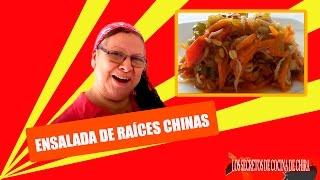 RECETA ENSALADA DE RAÍCES CHINAS