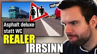 Rastplatz ohne Toilette ist doch normal in Deutschland?!  TrilluXe REAGIERT auf REALER IRRSINN!