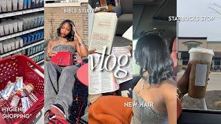 VLOG  | days in my life, new hair, target run, bible study, bts content, navigating my 20’s & more