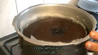 CHOCOLATE CAKE  (PRESSURE COOKER) | چاکلیٹ کیک | चॉकलेट केक | Cake Recipe By Cook With Faiza