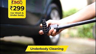 Hoora 299rs Car wash + Underbody - Doorstep Self-Powered Bagpack