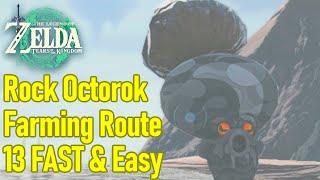 Zelda Tears of the Kingdom Rock Octorok locations guide, 13 total - best farming route