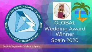 Celebrant Spain Awards - consistent recognition from the wedding industry since 2018