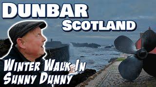 Scotland's BEST seaside town? DUNBAR - winter walk with GIANT waves 