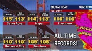 Bay Area temps perhaps hottest on planet