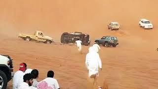 Nissan Safari And Toyota punki Accident in Desert Safari Dubai